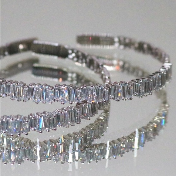 Cubic Zirconium Bangle - Picture 2 of 5